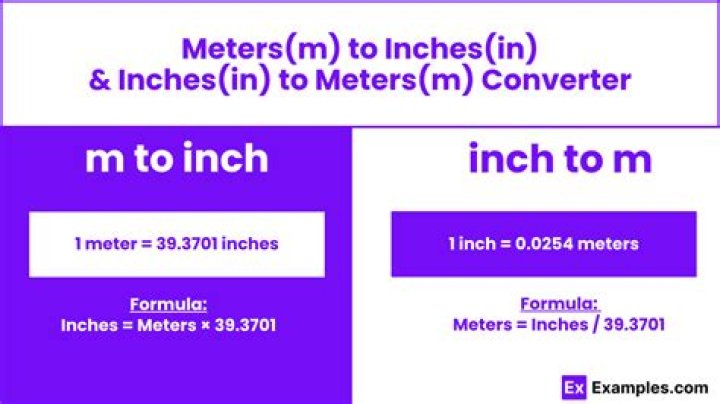 How many inches is 450 meters?
