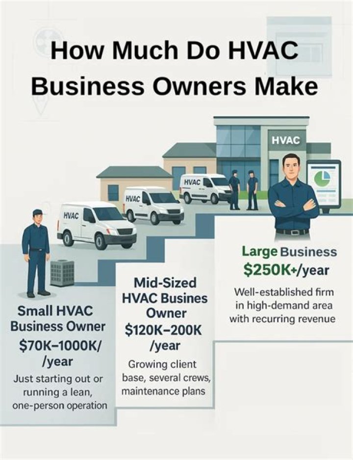 How much do commercial HVAC companies make?