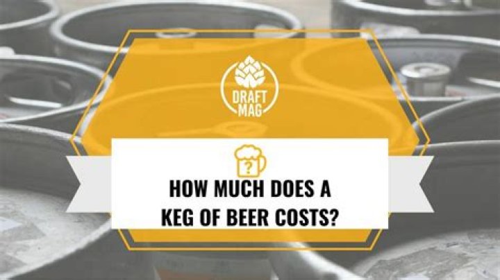 How much does a keg of craft beer cost?