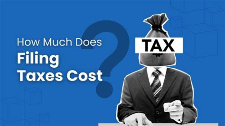 How much does having someone do your taxes cost?