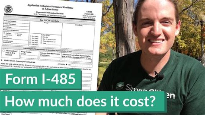 How much does I-485 cost?