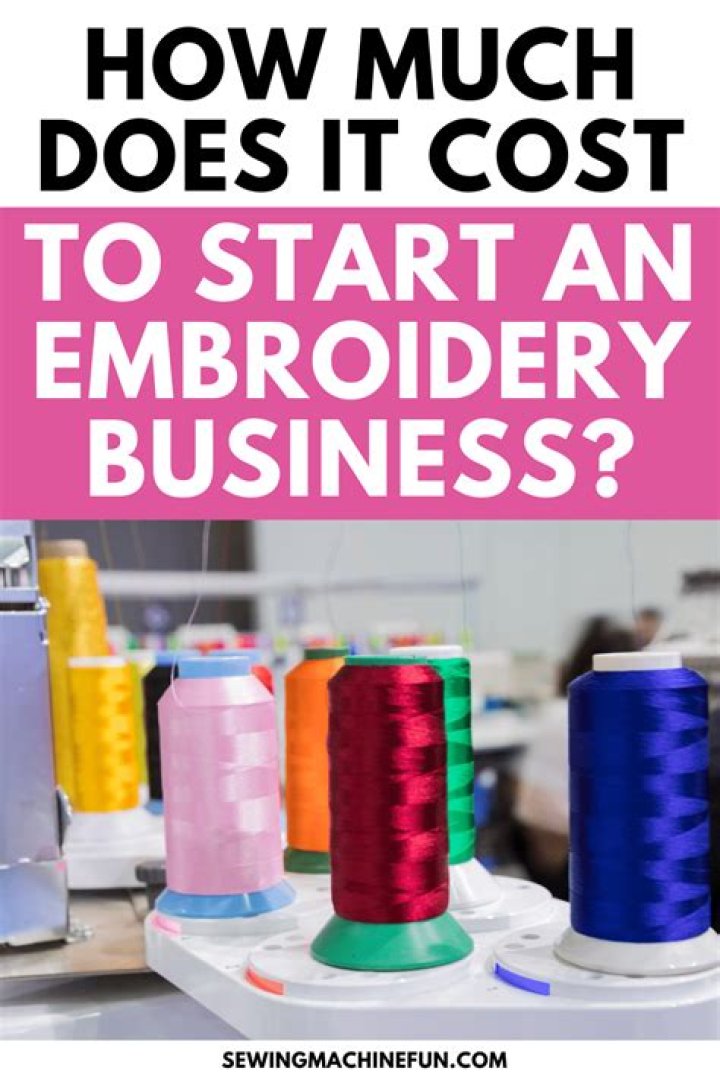 How much does it cost to start an embroidery business?
