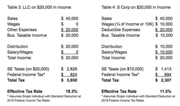 How much does S corporation pay in taxes?
