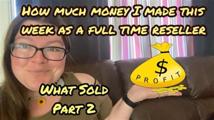 How much does the average full time reseller make?