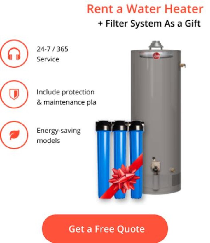 How much is a water heater rental in Ontario?