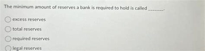How much is the bank required to hold as reserves?