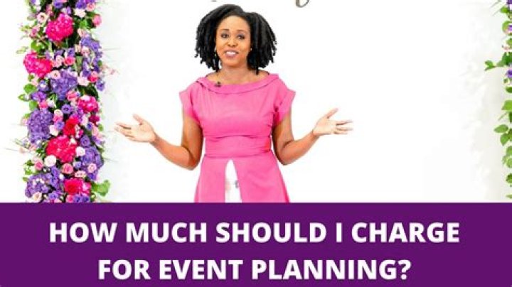 How much should I charge as an event planner?