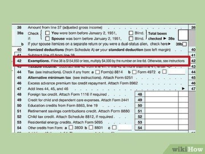 How to calculate line 44 on Tax Form 1040?