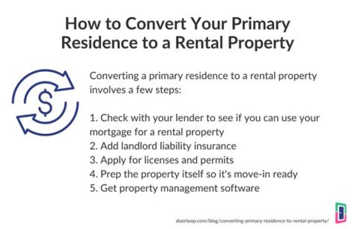 How to convert a rental property into a primary residence?
