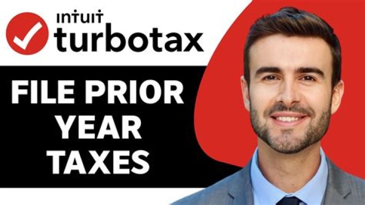 How to file a previous year tax return with TurboTax?