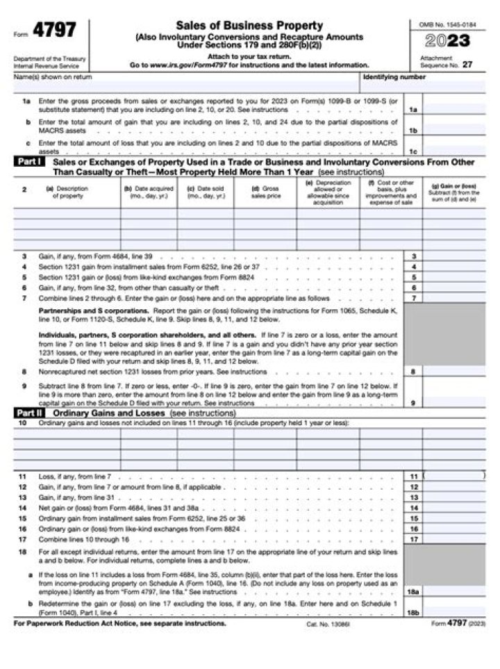 How to fill out rental tax Form 4797?