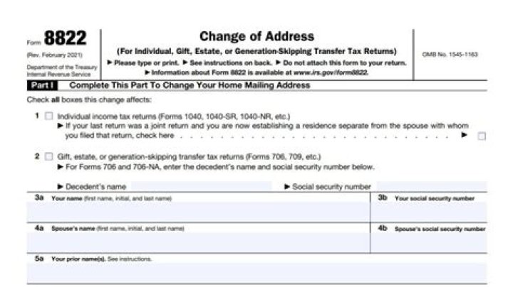 How to notify the IRS of a change of address?