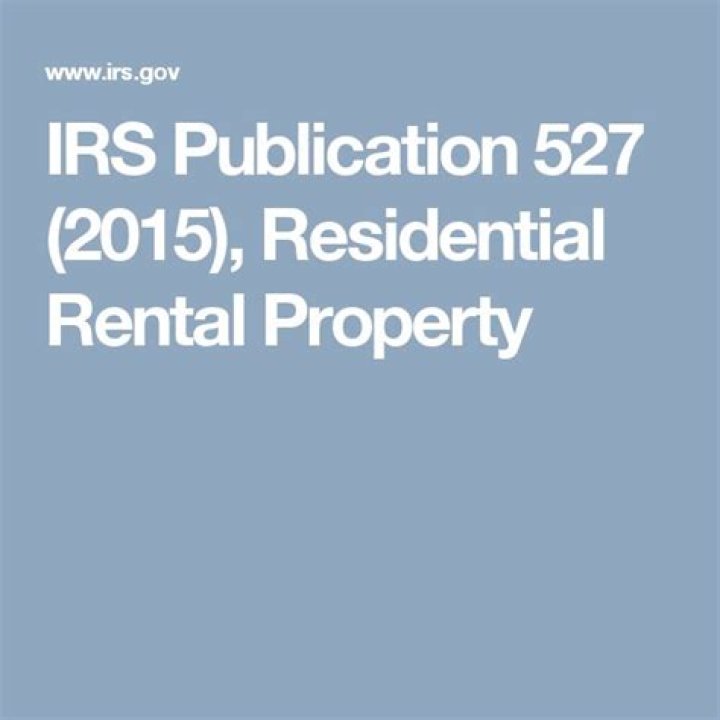 How to obtain publication 527, residential rental property?