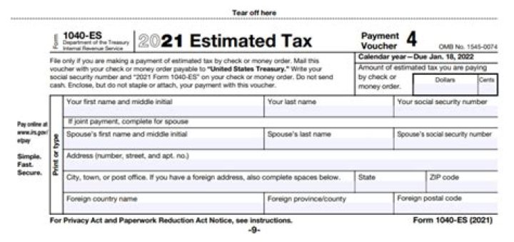 How to pay estimated taxes with IRS Form 1040?