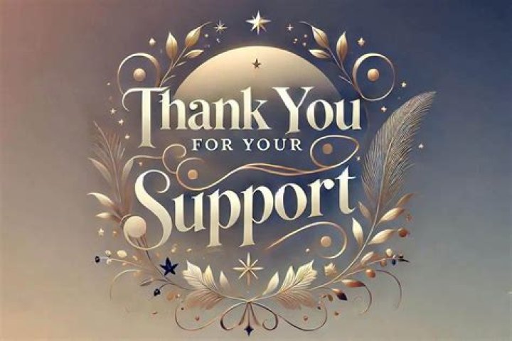 How to reply Thanks for the support?