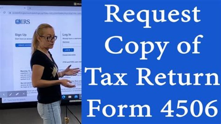 How to request a copy of a tax return?