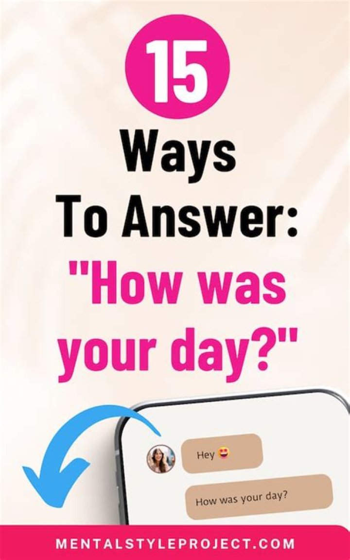 How was your day best reply?