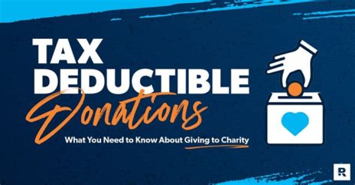 Is a charity donation tax deductible?