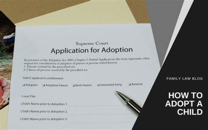 Is a legal process to adopt a child?