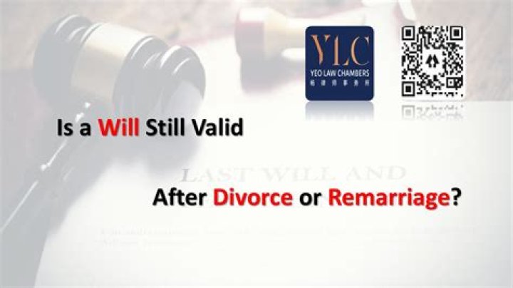 Is a will valid after divorce?