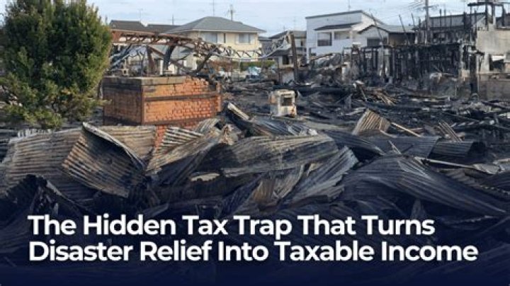 Is disaster relief taxable income?