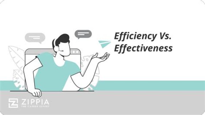 Is efficiency more important than effectiveness?