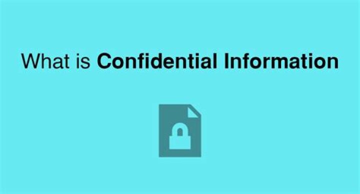 Is financial information confidential?