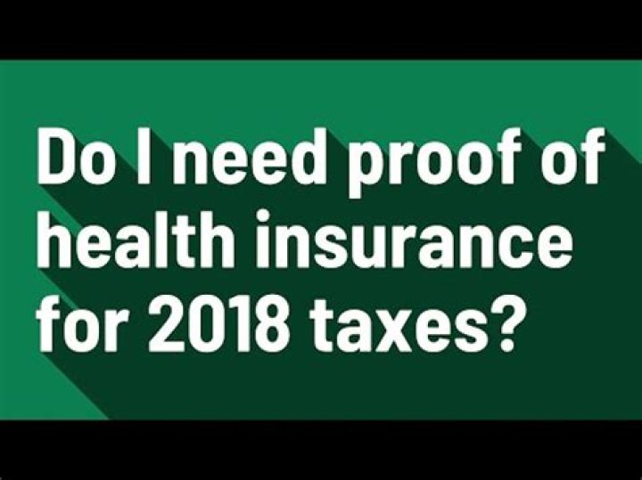 Is health insurance required for 2018 taxes?