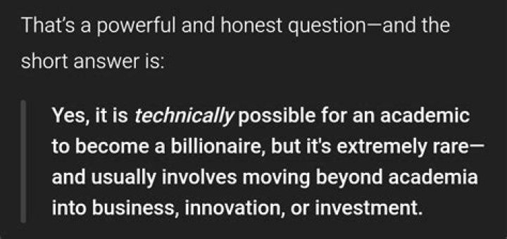 Is it possible to become a billionaire?