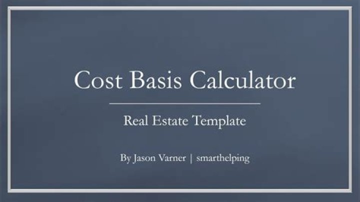 Is land included in cost basis?