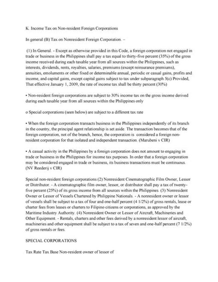 Is non-resident foreign corporation taxable?