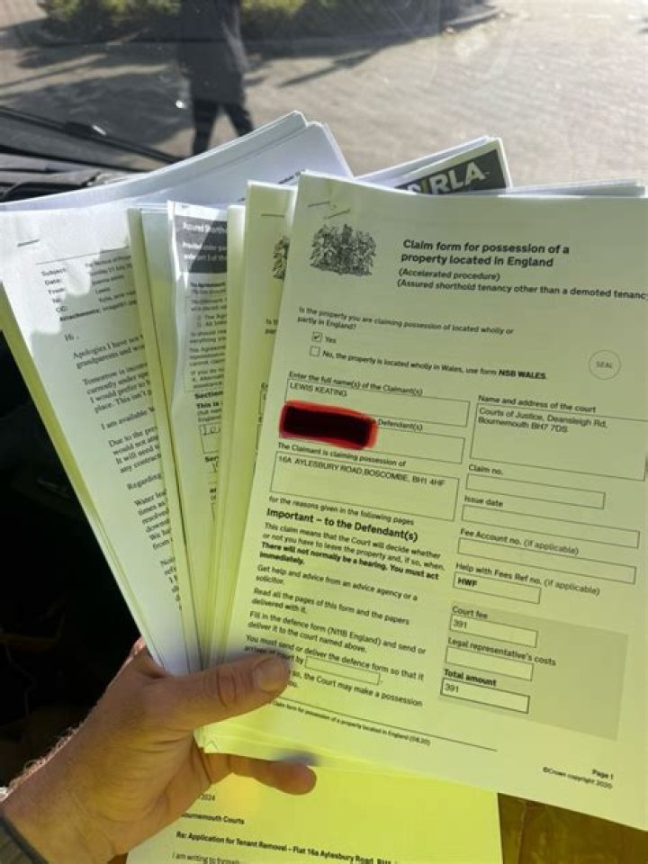 Is not paying rent a criminal Offence?