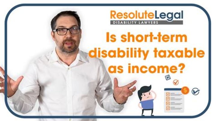 Is Prudential Short Term disability taxable?