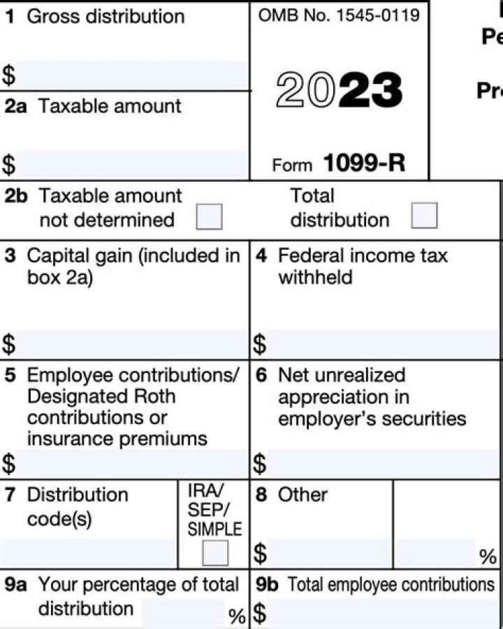 Is the box 9B from 1099-R taxable?