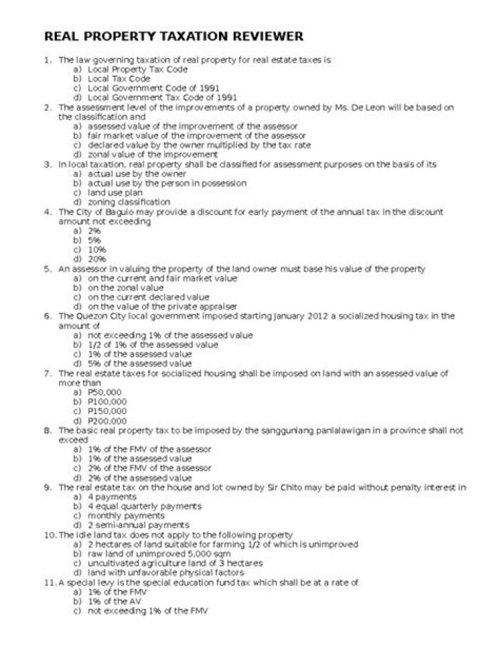Is the real property exempt from real property taxation?
