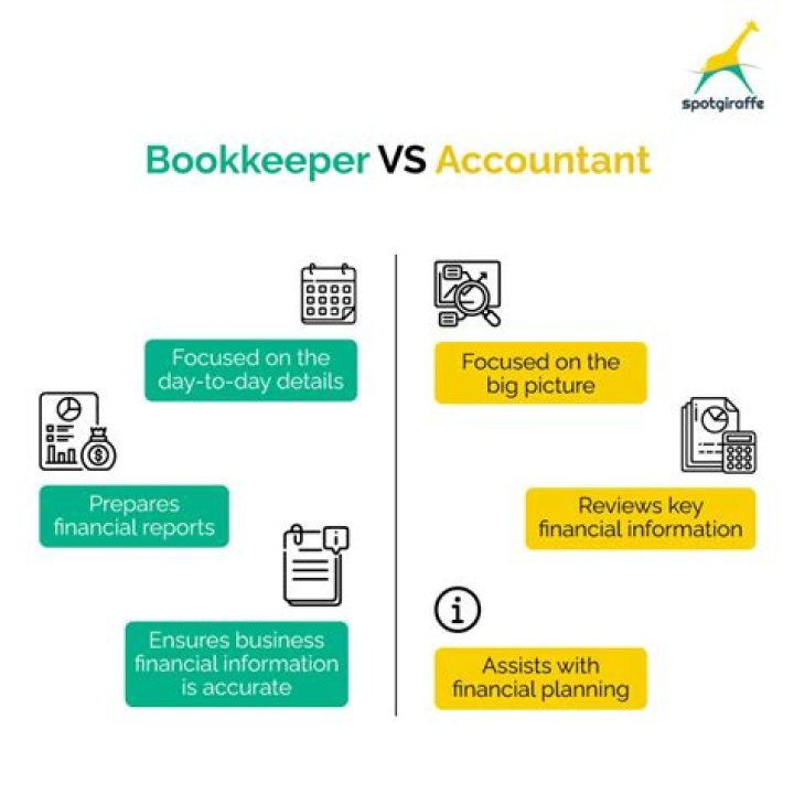 Is there a difference between a bookkeeper and an accountant?