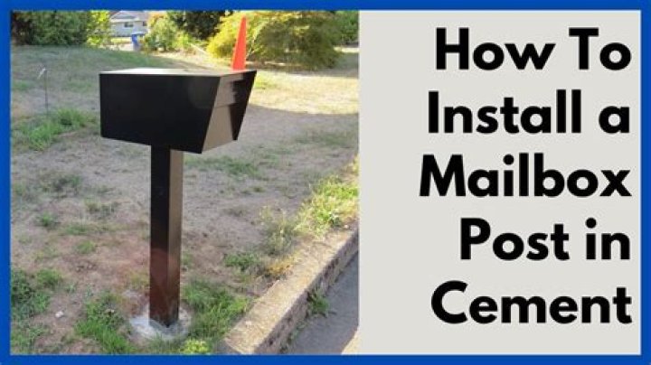 Should a mailbox post be set in concrete?