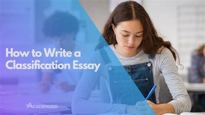 Tips for Writing a Classification Essay