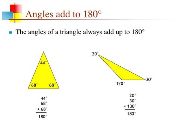 What 2 angles add up to 180?