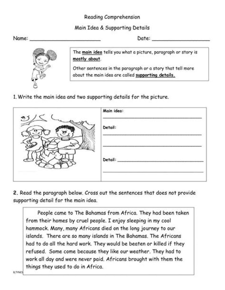 What are 2 supporting details?