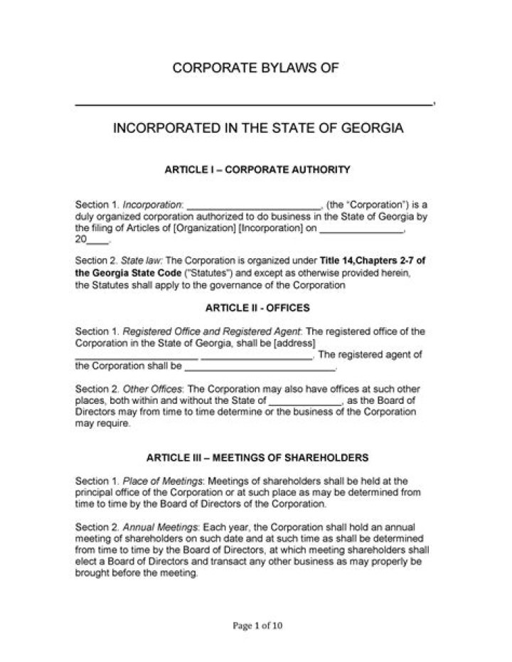 What are corporate documents for an S Corp?