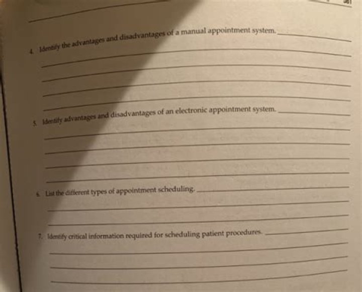 What are disadvantages of manual appointment system?