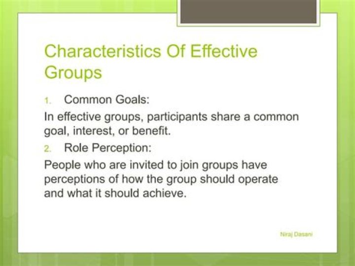 What are effective groups?