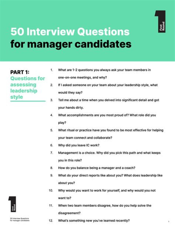 What are management interview questions?