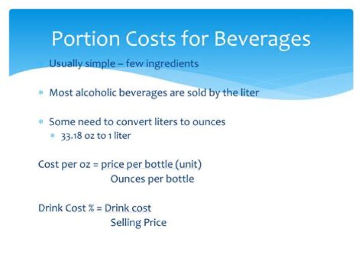 What are portion costs?