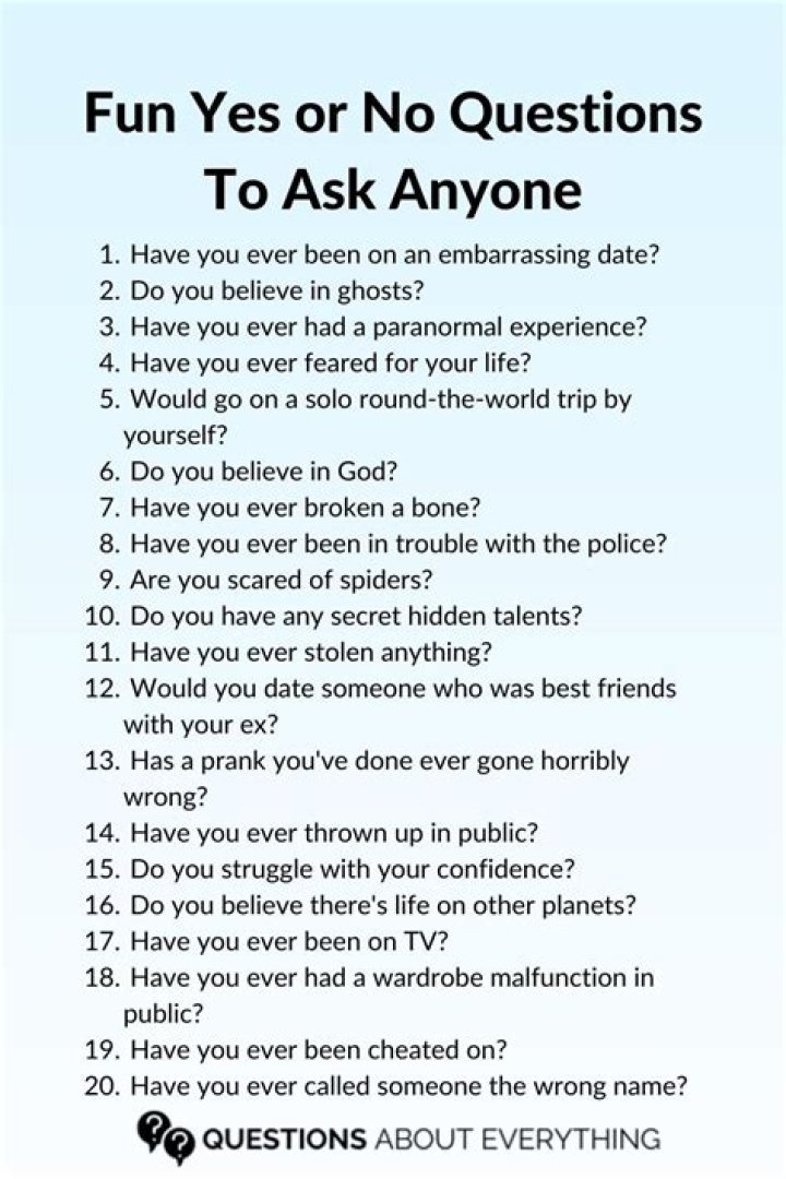 What are questions to avoid?