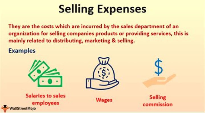 What are selling expenses on sale of property?