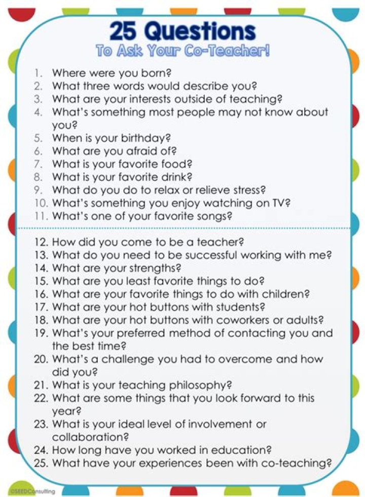 What are some fun questions to ask teachers?