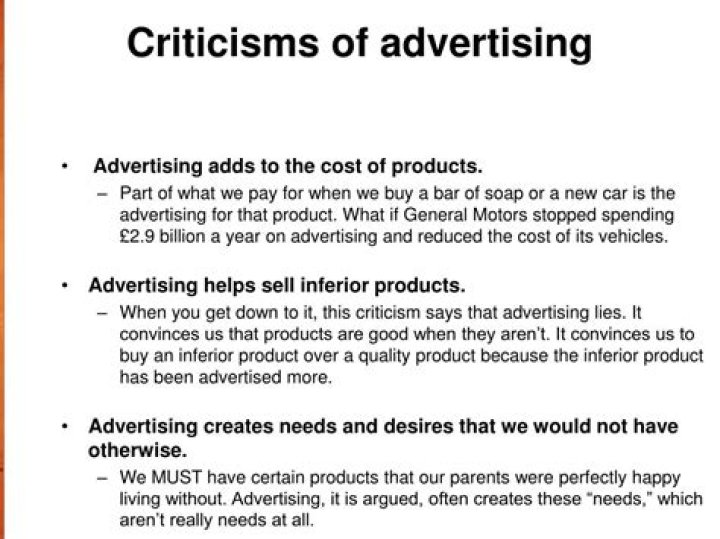 What are some of the major criticisms of advertising?