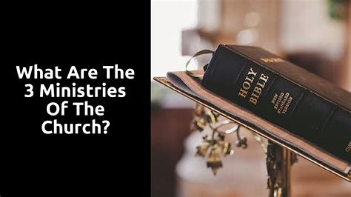 What are the 3 ministries of the church?